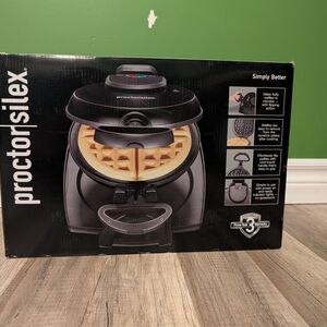 Proctor Silex Black Waffle Maker